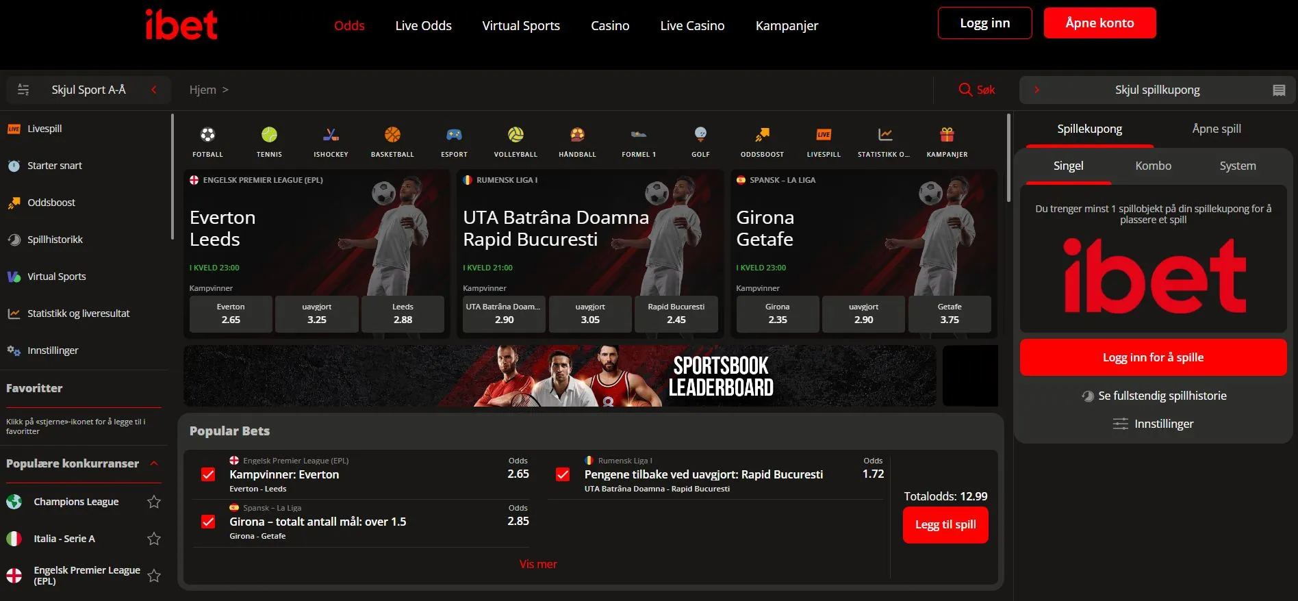 Registrering og innlogging Registrering og innlogging